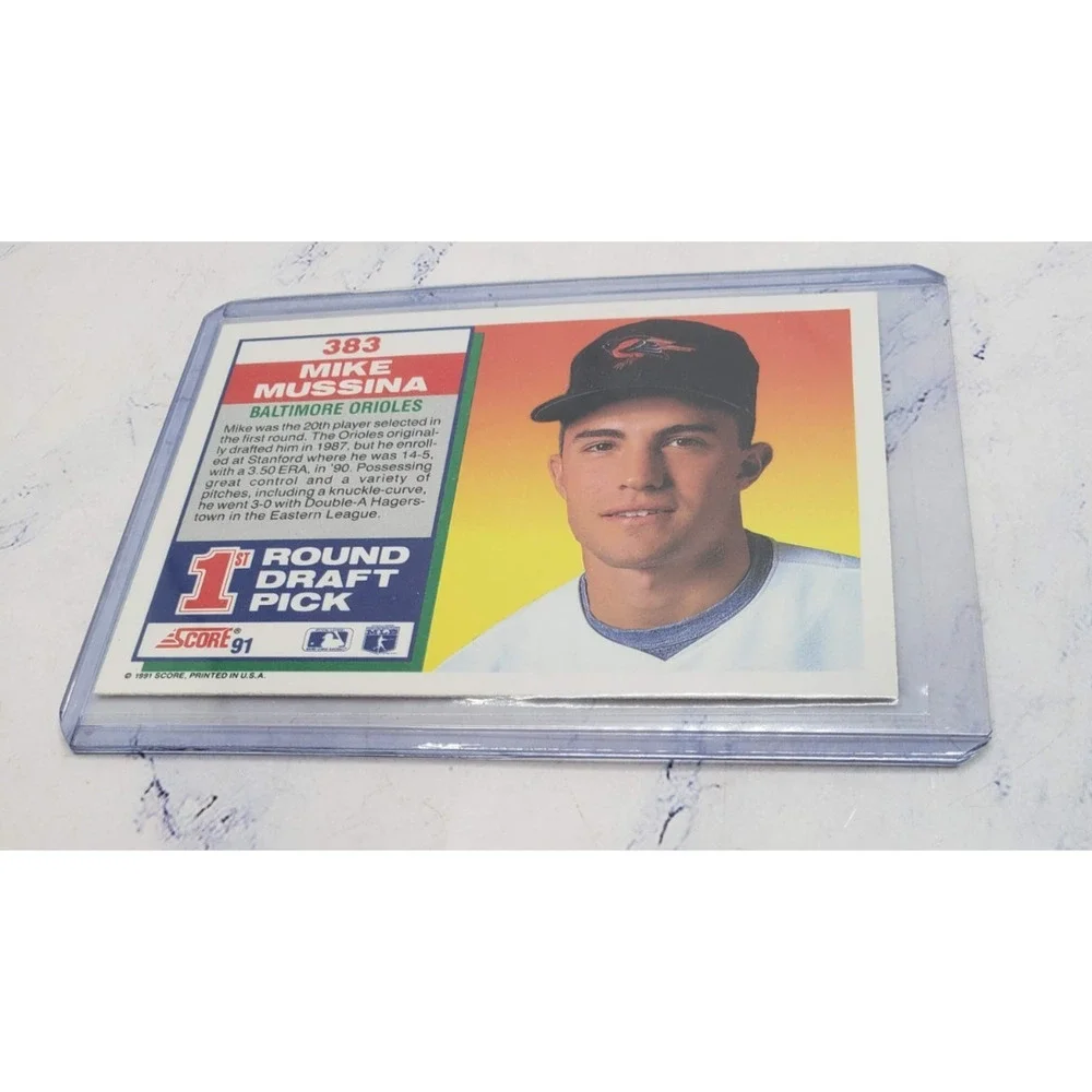1991 Score #383 Mike Mussina Rookie Card RC Baltimore